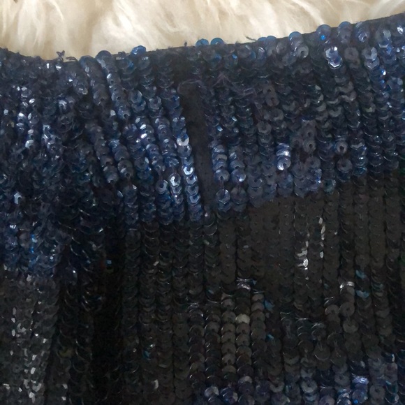 Vintage Emporio Armani Silk Sequin Mini-Skirt - Picture 13 of 14